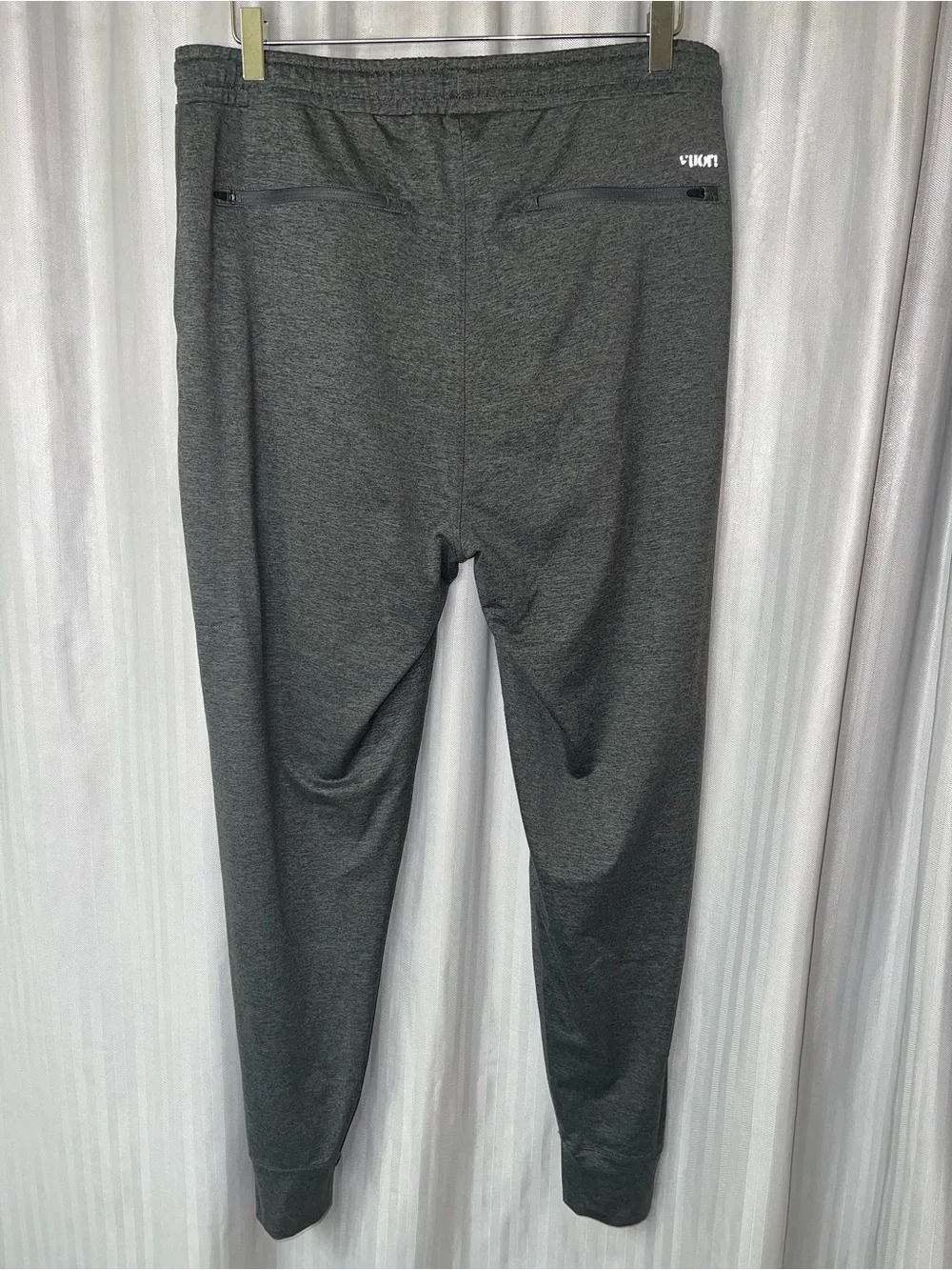 Vuori Men's Sunday Best Charcoal Gray Jogger Sweatpants with Zipper Pocket XXL